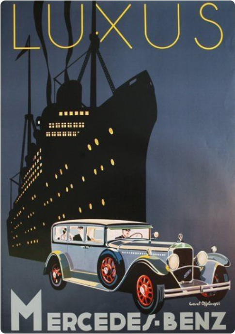 Mercedes-Benz/Luxus advertisement, ~1928